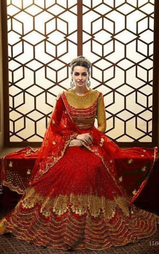 red colour suit for wedding