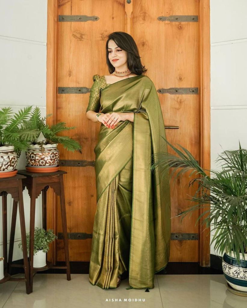 Buy Light Green South Silk Saree online-Karagiri – Karagiri Global