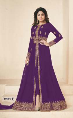 Aashirwad Creation Gulkand Shamita 10001 Purple Color Designer  party wear  Salwar Kameez