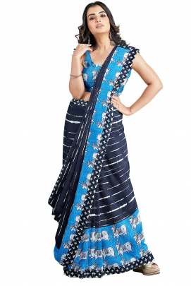 Linen Cow South Special Saree