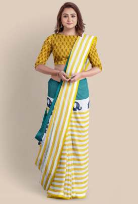 Linen Cow South Special Saree