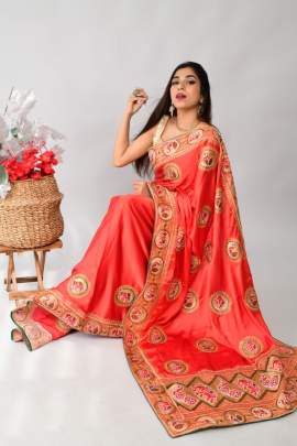 Maharani  Satin saree -1