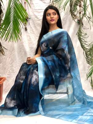 Newest addition linen saree