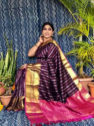 Soft Silk with Zari Party Wear Saree