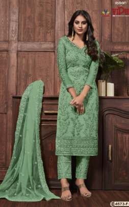 Vipul Fashion DCAT 4573 Green Color Designer Party wear Wedding Wear Salwar Kameez