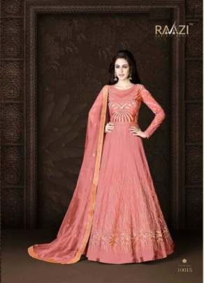 Women's  Net and Banglori silk Designer Party Wear Salwar Suit Razzi 10015  Pink