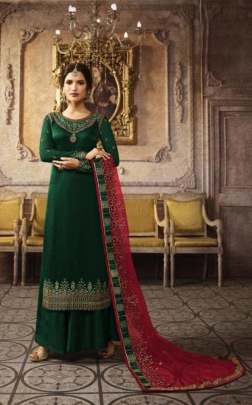 Zubeda Kaira 17706 Designer Satin Georgette Embroidered  Party Wear Salwar Kameez 